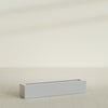 Salon Large Tall Rectangle Fiberglass Planter - 42 in x 8 in x 8 in - Metallic Silver - Metallic Silver,42 in x 8 in x 8 in