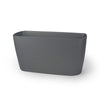 Stockton Medium Tapered Rectangle Plastic Planter - 29 in x 11.5 in x 15 in - Charcoal Metallic - Charcoal Metallic,29 in x 11.5 in x 15 in