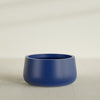 Short Hayden Medium Round Fiberglass Planter - 20 in x 20 in x 10 in - Matte Cobalt Blue - Matte Cobalt Blue,20 in x 20 in x 10 in
