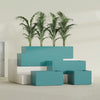 Torino Extra Large Wide Rectangle Fiberglass Planter - 48 in x 24 in x 18 in - Satin Sea Foam - Satin Sea Foam,48 in x 24 in x 18 in
