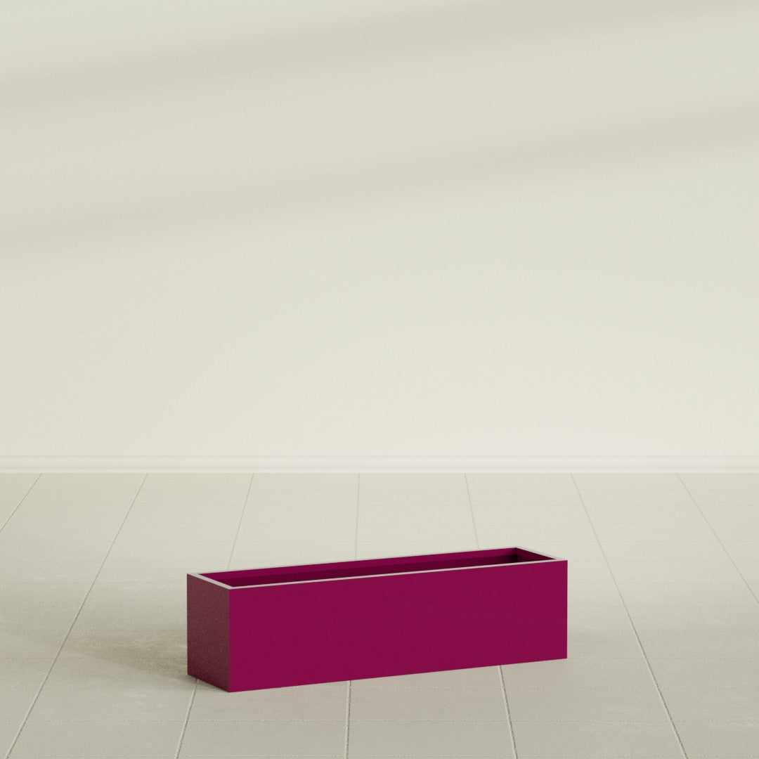 Monaco Rectangle - 26in x 7in x 7 - Gloss Eggplant - Gloss Eggplant,26 in x 7 in x 7 in