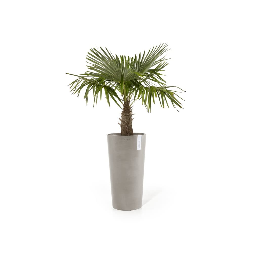 Amsterdam High Large Tall Round Planter - 19.5 in x 19.5 in x 35.5 in - Taupe - Taupe,19.5 in x 19.5 in x 35.5 in,Planter Only