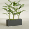 Tolga Extra Large Long Rectangle Fiberglass Planter - 60 in x 16 in x 24 in - Matte Charcoal - Matte Charcoal,60 in x 16 in x 24 in