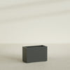 Tolga Large Rectangle Fiberglass Planter - 36 in x 16 in x 24 in - Matte Charcoal - Matte Charcoal,36 in x 16 in x 24 in