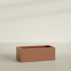 Torino Extra Large Wide Rectangle Fiberglass Planter - 48 in x 24 in x 18 in - Matte Terracotta - Matte Terracotta,48 in x 24 in x 18 in