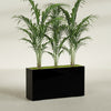 Potsdam Extra Large Long Rectangle Fiberglass Planter - 60 in x 16 in x 32 in - Gloss Black - Gloss Black,60 in x 16 in x 32 in