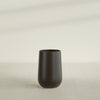 Tall Hayden Medium Round Fiberglass Planter - 12 in x 12 in x 20 in - Matte Brown - Matte Brown,12 in x 12 in x 20 in