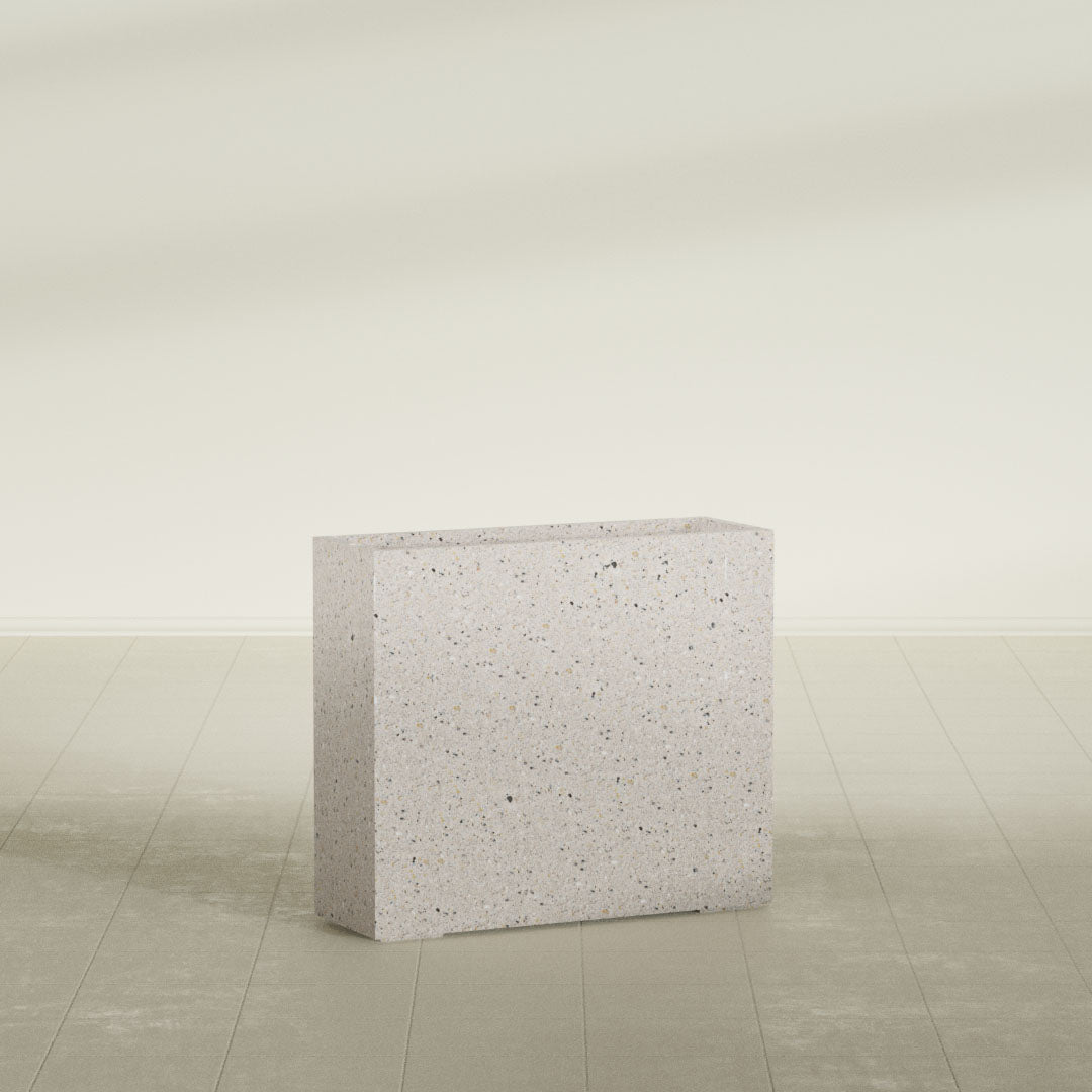 ProTone Fiberglass Premium Finish Extra Large Rectangle Planter - 48 in x 16 in x 42 in - StoneLight - Greystone - StoneLight - Greystone,48 in x 16 in x 42 in