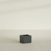 Cuba Small Fiberglass Column Planter - 14 in x 14 in x 12 in - Matte Charcoal - Matte Charcoal,14 in x 14 in x 12 in