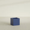 Montroy Medium Cube Square Fiberglass Planter - 24 in x 24 in x 24 in - Matte Cobalt Blue - Matte Cobalt Blue,24 in x 24 in x 24 in