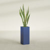 Perth Large Tall Rectangle Fiberglass Planter - 16 in x 16 in x 42 in - Matte Cobalt Blue - Matte Cobalt Blue,16 in x 16 in x 42 in