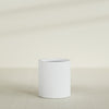 Rio Grande Medium Round Fiberglass Planter - 18 in x 18 in x 20 in - Gloss White - Gloss White,18 in x 18 in x 20 in
