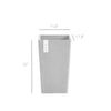 Rotterdam Medium Tall Square Planter - 12.25 in x 12.25 in x 22 in - Dark Grey - Dark Grey,12.25 in x 12.25 in x 22 in,Planter Only