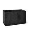 Semplito Rectangular Planter – Grey Stone Finish – Fiberglass Indoor/Outdoor and Weather-Resistant Large Planter (39.5" L x 19.75" W x 23.5" H Exterior, 39" L x 19.3" W Interior) - Grey Stone,39.3 in x 19.7 in x 23.6 in