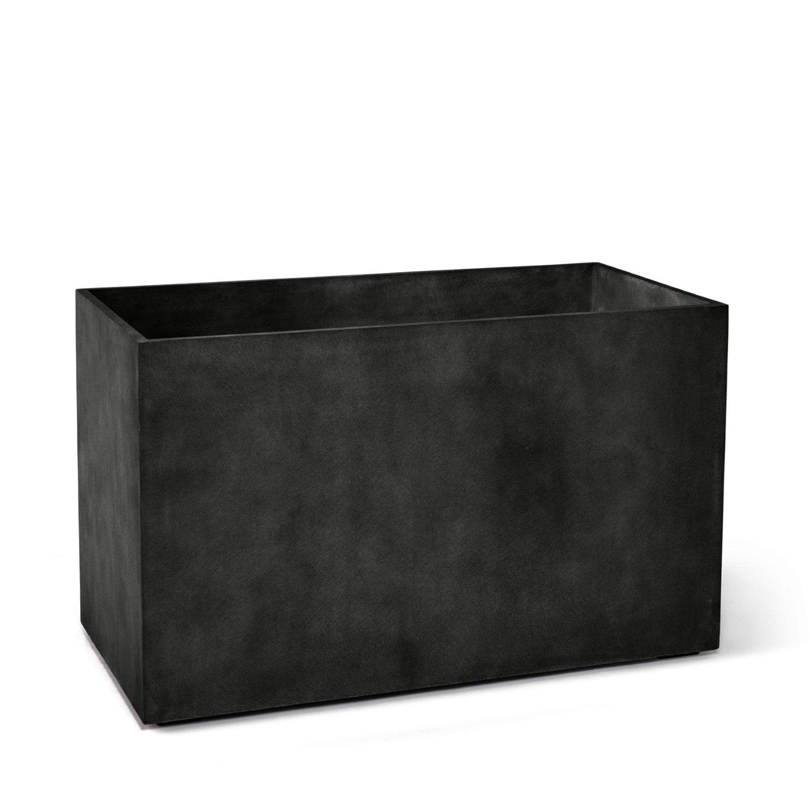 Semplito Rectangular Planter – Grey Stone Finish – Fiberglass Indoor/Outdoor and Weather-Resistant Large Planter (39.5" L x 19.75" W x 23.5" H Exterior, 39" L x 19.3" W Interior) - Grey Stone,39.3 in x 19.7 in x 23.6 in