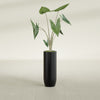Saint Tropez Large Tall Round Fiberglass Planter - 12 in x 12 in x 32 in - Matte Black - Matte Black,12 in x 12 in x 32 in