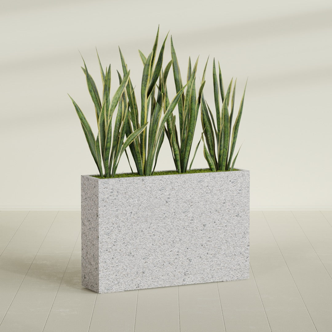 12"-Wide Rectangle - 48in x 12in x 32in - StoneLight - Greystone - StoneLight - Greystone,48 in x 12 in x 32 in