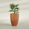 Brannan Large Round Fiberglass Planter - 30 in x 30 in x 41 in - Matte Terracotta - Matte Terracotta,30 in x 30 in x 41 in