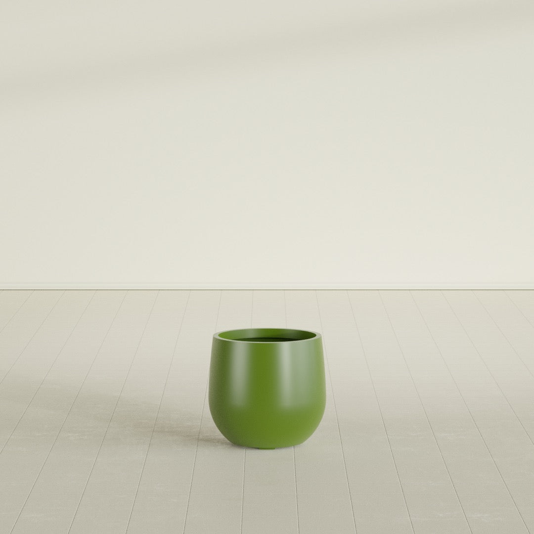 Westfield - 15in diam. x 14in - Satin Green - Satin Green,15 in diam. x 14 in H