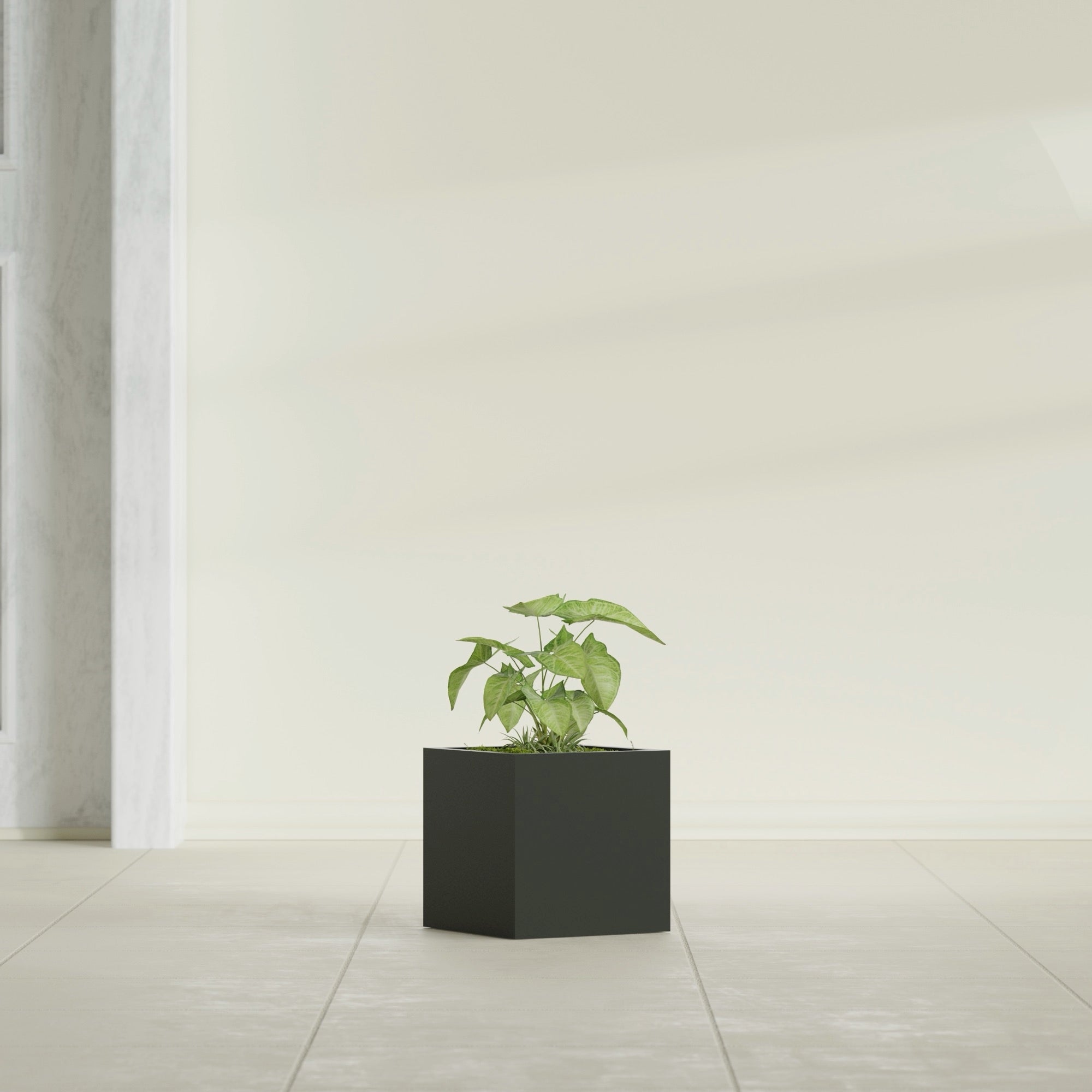 Monaco Square - 7in x 7in x 7 - Matte Charcoal - Matte Charcoal,7 in x 7 in x 7 in