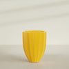 Alicante Medium Round Fiberglass Planter - 26 in x 26 in x 32 in - Gloss Saffron - Gloss Saffron,26 in x 26 in x 32 in