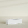 Cuba Large Long Rectangle Fiberglass Planter - 48 in x 14 in x 12 in - Gloss White - Gloss White,48 in x 14 in x 12 in