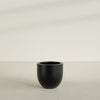Alzira Medium Round Fiberglass Planter - 23 in x 23 in x 22 in - Matte Black - Matte Black,23 in x 23 in x 22 in