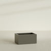 Torino Large Wide Rectangle Fiberglass Planter - 36 in x 24 in x 18 in - Matte Bronze - Matte Bronze,36 in x 24 in x 18 in