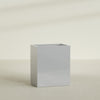 Darwin Large Rectangle Fiberglass Planter - 36 in x 24 in x 42 in - Metallic Silver - Metallic Silver,36 in x 24 in x 42 in
