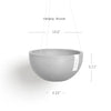 Hanging Brussels Small Bowl Planter - 10.5 in x 10.5 in x 5 in - Pure White - Pure White,10.5 in x 10.5 in x 5 in