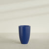 Brannan Large Round Fiberglass Planter - 24 in x 24 in x 35 in - Matte Cobalt Blue - Matte Cobalt Blue,24 in x 24 in x 35 in