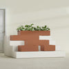 Antwerp Extra Large Long Rectangle Fiberglass Planter - 48 in x 24 in x 12 in - Matte Terracotta - Matte Terracotta,48 in x 24 in x 12 in