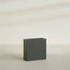 Milano Medium Narrow Rectangle Fiberglass Planter - 24 in x 10 in x 24 in - Matte Charcoal - Matte Charcoal,24 in x 10 in x 24 in