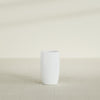Lisbon Medium Round Fiberglass Planter - 14 in x 14 in x 25 in - Matte White - Matte White,14 in x 14 in x 25 in