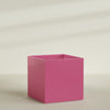 Montroy Extra Large Cube Square Fiberglass Planter - 60 in x 60 in x 60 in - Gloss Pink Violet - Gloss Pink Violet,60 in x 60 in x 60 in
