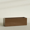Granada Extra Large Long Rectangle Fiberglass Planter - 72 in x 24 in x 24 in - Metallic Bronze - Metallic Bronze,72 in x 24 in x 24 in