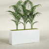 Potsdam Extra Large Long Rectangle Fiberglass Planter - 72 in x 16 in x 32 in - Matte White - Matte White,72 in x 16 in x 32 in