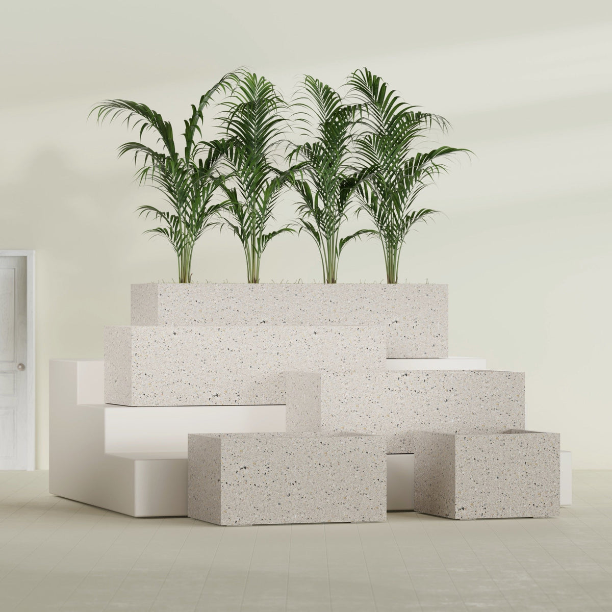 24"-Wide Rectangle - 24in x 24in x 18in - StoneLight - Pearlstone - StoneLight - Pearlstone,24 in x 24 in x 18 in