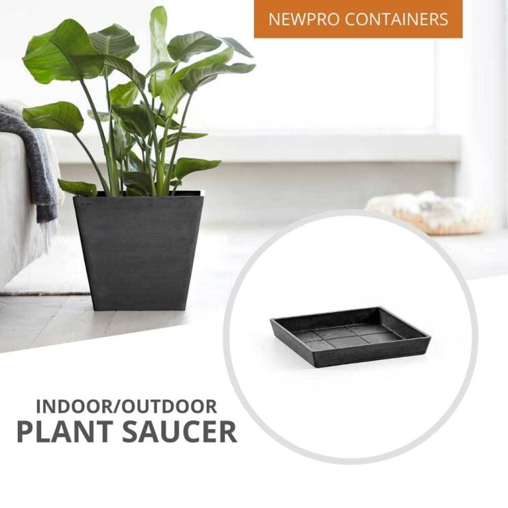 Ecopots Rotterdam Square Plant Saucer