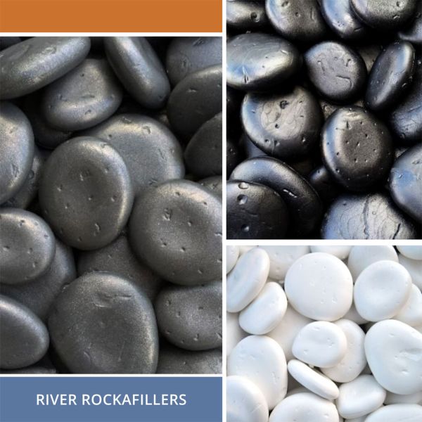 River Rockafillers Faux Landscaping Rocks - NewPro Containers