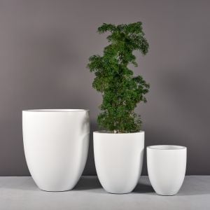 Jay Scotts Fiberglass Valencia Tapered Round Planter (15