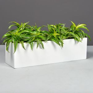 Jay Scotts Fiberglass Weir Tabletop Rectangle Planter - 7